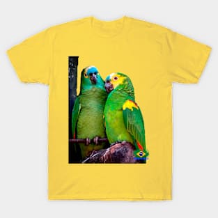 Parrot couple, Brazilian birds T-Shirt